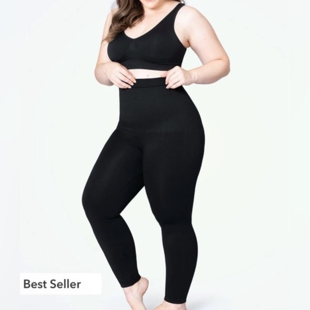 Empetua High-Waisted Shaping Plus Size New With Tags Black‎ Leggings Size 2XL